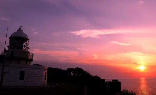 Scenic cape of Rokkōzaki and beautiful beaches of Kinohura Coast.