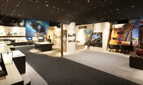 Cultural and nature exhibits at Noto Satoyama Satoumi Museum.