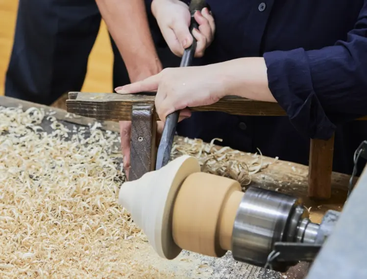 Experience traditional Yamanaka lacquerware woodturning and create a unique handcrafted piece.