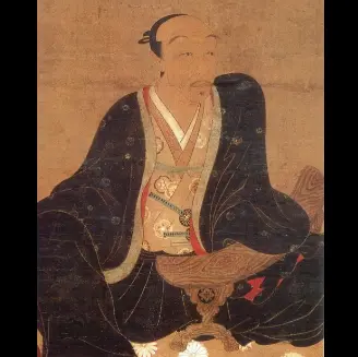 Portrait of Maeda Toshiie, a samurai lord who established the Kaga Domain and developed Kanazawa during the late 16th century.