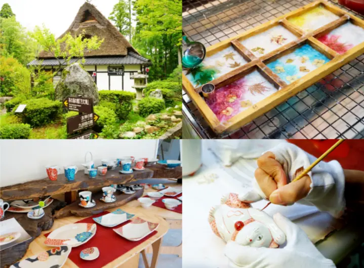 Traveler and driver exploring Kaga’s crafts and hot spring towns together